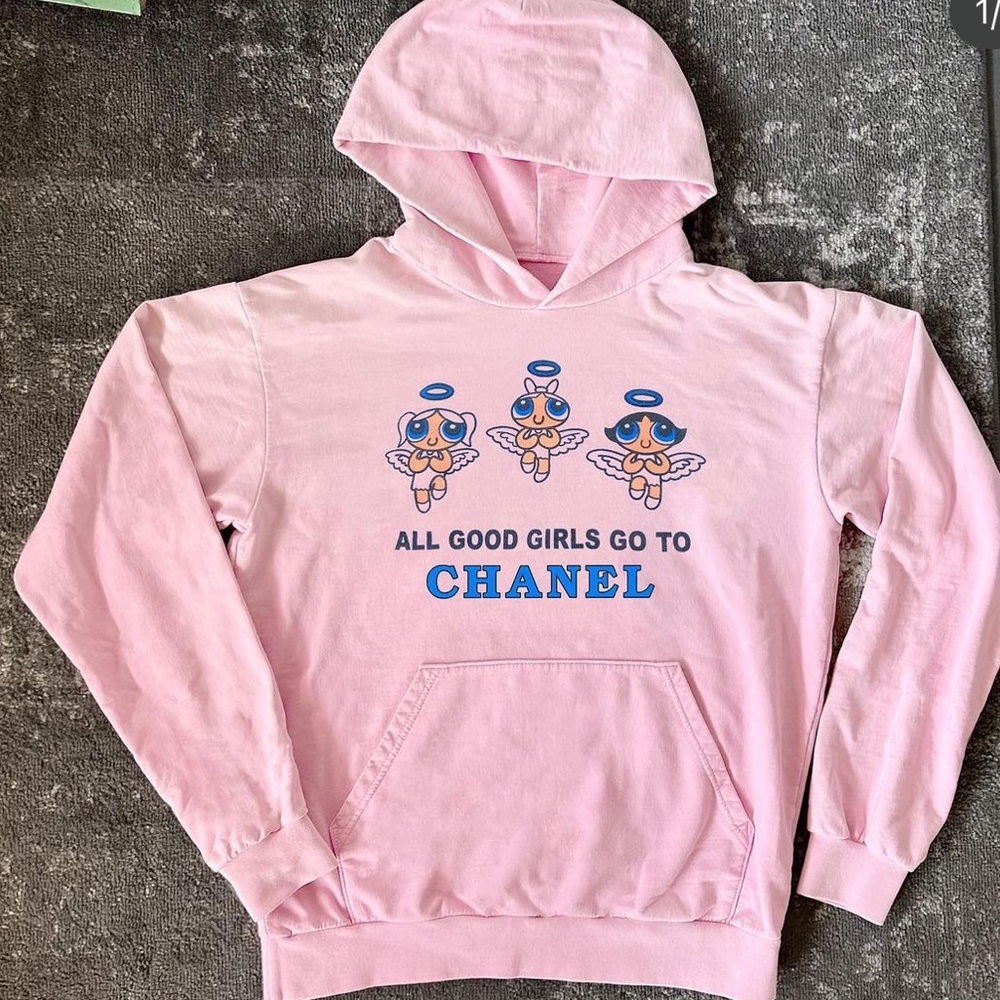 mega yacht pink hoodie